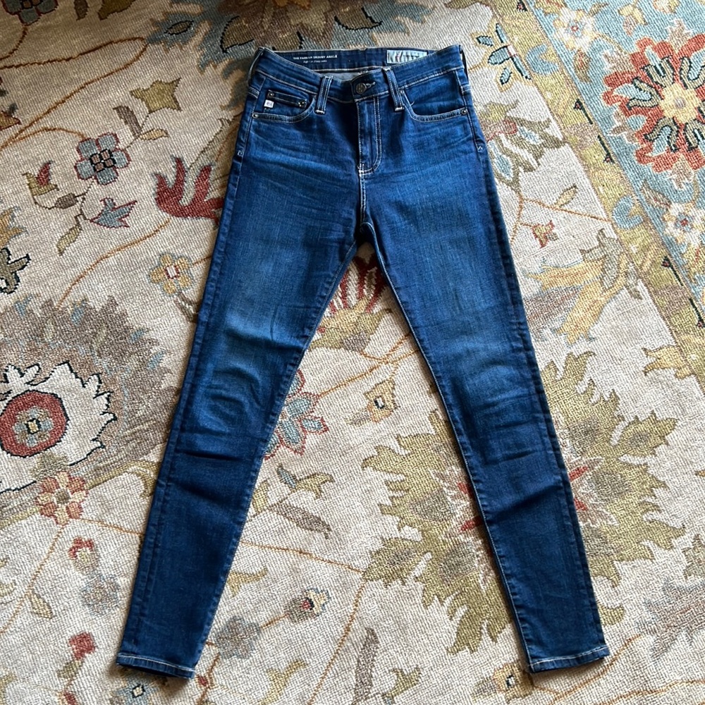 AG Dark Blue “Farrah” Skinny Ankle Jean